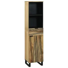 szafka-pod-umywalke-z-polka-z-drzwiami-brazowy-38-x-33-x-160-cm