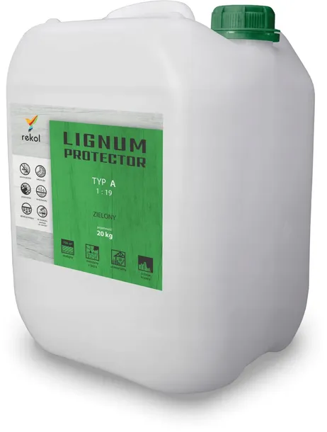 Lignum Protector TYP A 20kg 1:19 Niewymywalny ZIELONY Impregnat do drewna