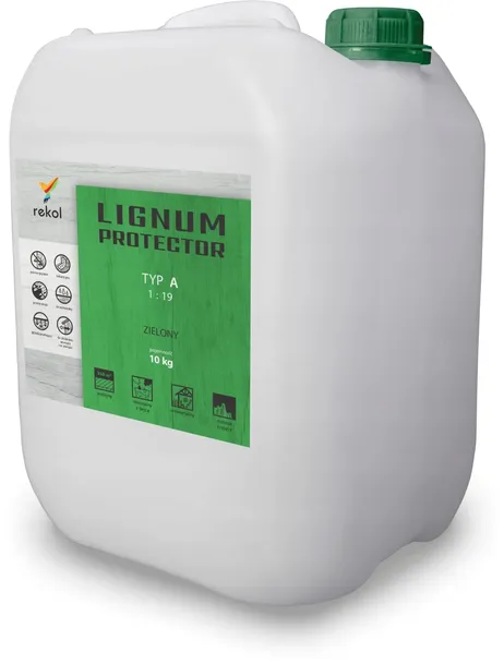Lignum Protector TYP A 10kg 1:19 Niewymywalny ZIELONY Impregnat do drewna