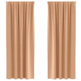 firany-blackout-z-kolkami-2-pcs-jasny-braz-260-x-140-cm
