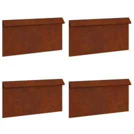 ogrodzenie-slimakowe-4-pcs-rdzawy-50-x-35-x-25-cm