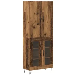 highboard-2-pcs-stare-drewno-drewno-inzynieryjne-i-szklo