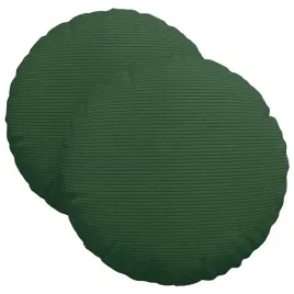 poduszki-na-siedziska-2-pcs-ciemna-zielen-o-40-cm