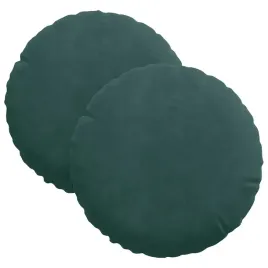 poduszki-na-siedziska-2-pcs-ciemna-zielen-o-40-x-13-cm-aksamit