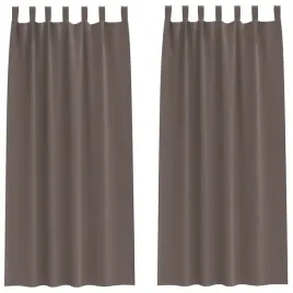 firany-blackout-z-kolkami-2-pcs-ciemny-braz-245-x-140-cm