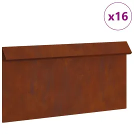 ogrodzenie-slimakowe-16-pcs-rdzawy-50-x-35-x-25-cm