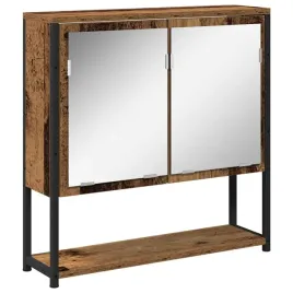 szafka-lazienkowa-z-lustrem-stare-drewno-60-x-16-x-60-cm