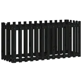 rabata-ogrodowa-z-plotkiem-czarna-150x50x70cm-drewno-sosnowe