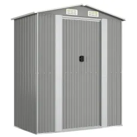 szopa-ogrodowa-jasnoszara-192x108x223-cm-stal-galwanizowana