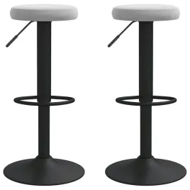 stolki-barowe-2-szt-jasnoszare-obite-aksamitem