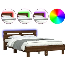 rama-lozka-z-wezglowiem-i-led-brazowy-dab-135x190-cm