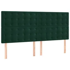 zaglowki-do-lozka-4-szt-ciemnozielony-80x5x78-88cm-aksamit