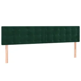 zaglowki-do-lozka-2-szt-ciemnozielony-80x5x78-88cm-aksamit