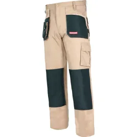 spodnie-robocze-monterskie-do-pasa-ochronne-bezowe-lahti-pro-l40501-l