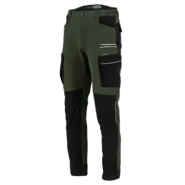 spodnie-robocze-meskie-dlugie-stretch-do-pasa-zielone-slim-lahti-pro-l40553