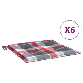 poduszki-na-krzesla-ogrodowe-6-szt-czerwona-krata-50x50x3-cm