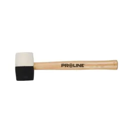 proline-mlotek-gumowy-230g-czarno-bialy-drewniany-trzonek