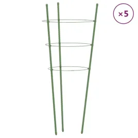podporki-dla-roslin-z-3-obreczami-5-szt-zielone-60-cm-stal