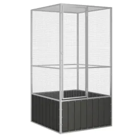 woliera-antracytowa-111x107x2115-cm-galwanizowana-stal