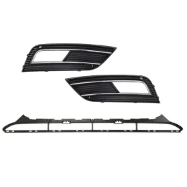 audi-a4-b8-lift-2011-2015-zestaw-kratek-atrapy-boczne-chrom-srodkowa-nowe