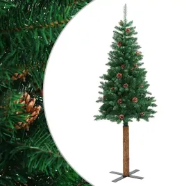 smukla-choinka-z-drewnem-i-szyszkami-zielona-180-cm-pvc