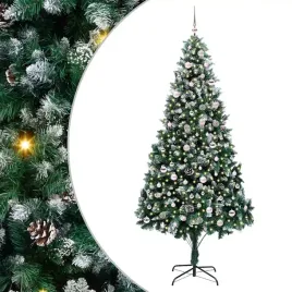 choinka-z-pvc-z-oswietleniem-led-240-cm-zielona-z-ozdobami-i-zasilaniem-us