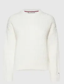 bezowy-tkany-sweter-zakladany-przez-glowe-tommy-hilfiger-l