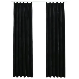 zaslony-z-haczykami-2-szt-aksamitne-czarne-140x245-cm