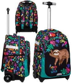 coolpack-plecak-na-kolkach-szkolny-mlodziezowy-dla-dziewczynki-leniwiec-3d