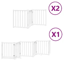 skladana-bramka-dla-psa-z-drzwiami-12-paneli-biala-600-cm