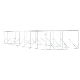 kojec-zewnetrzny-dla-psa-srebrny-4x16x2-m-stal-galwanizowana