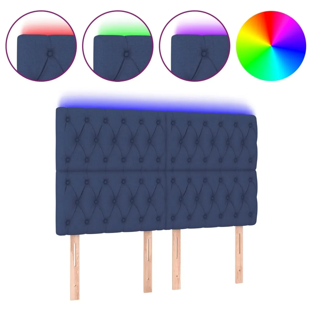 zaglowek-led-niebieski-144x7x118cm-stan-nowy