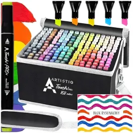 markery-alkoholowe-flamastry-etui-artistiq-touch-cool-pro-zestaw-168-szt