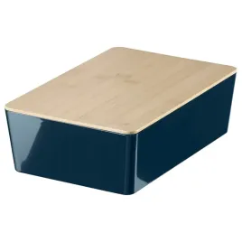 ikea-kuggis-pudelko-pojemnik-z-pokrywka-czarnoniebieski-bambus18x26x8-cm