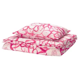 ikea-harlir-komplet-poscieli-150x200-50x60-wzor-kwiatowy-rozowy