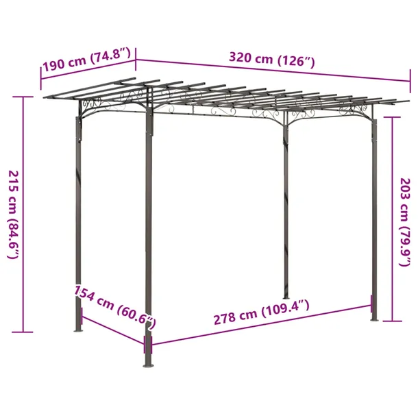 stalowa-pergola-ogrodowa-z-lukiem-antracyt-190x320-cm-stan-nowy-wysokosc-produktu-215-cm
