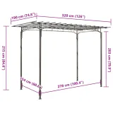 stalowa-pergola-ogrodowa-z-lukiem-antracyt-190x320-cm-stan-nowy-wysokosc-produktu-215-cm