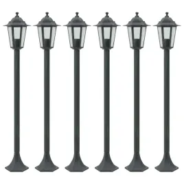 lampy-ogrodowe-110-cm-e27-aluminium-ciemnozielone-6-szt