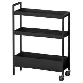 nissafors-wozek-czarny-50-5x19x67-cm