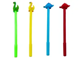 dlugopis-z-dinozaurem-zatyczka-czarny-wklad-mix-czerwony-zielony-0-5mm