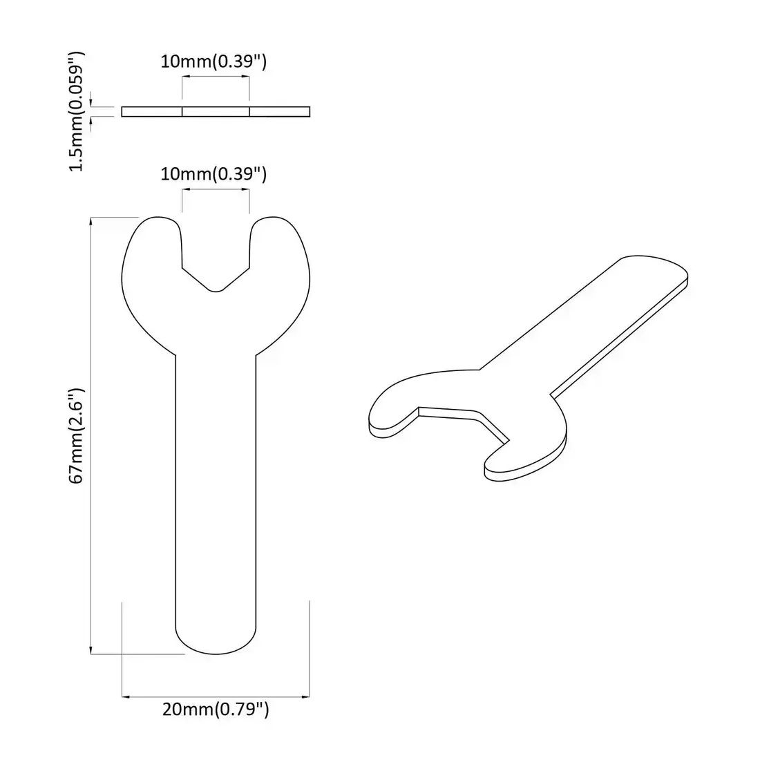 spanner-12-pcs-srebrny-10-mm-zelazo-rodzaj-klucza-oczkowy