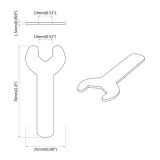 spanner-2-pcs-srebrny-13-mm-zelazo-rodzaj-klucza-oczkowy-stan-nowy