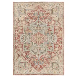 ikea-jarnvag-dywan-z-krotkim-wlosiem-ozdobny-wzor-rozowy-bezowy-160x230-cm