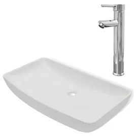 umywalka-z-bateria-mieszajaca-ceramiczna-prostokatna-biala