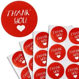 naklejki-thank-you-dziekuje-ci-czerwone-180-sztuk