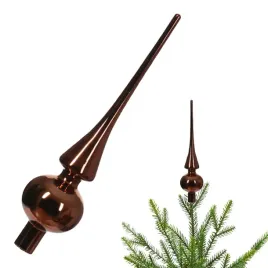 szklany-brazowy-szpic-choinkowy-26-cm-czubek-blyszczacy-na-choinke