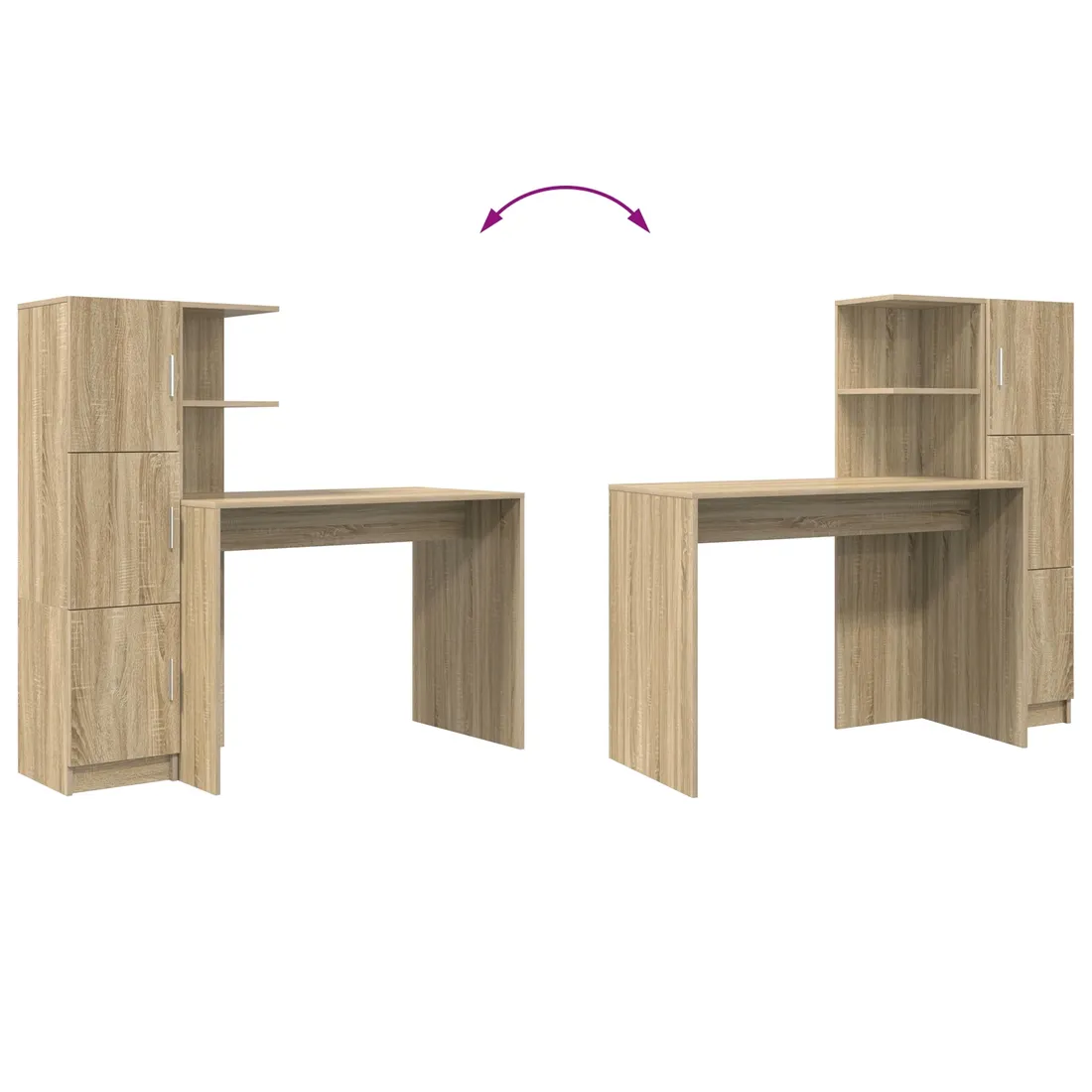 biurko-2-pcs-dab-sonoma