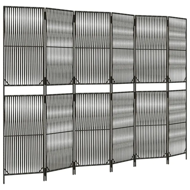 parawan-6-panelowy-szary-polirattan