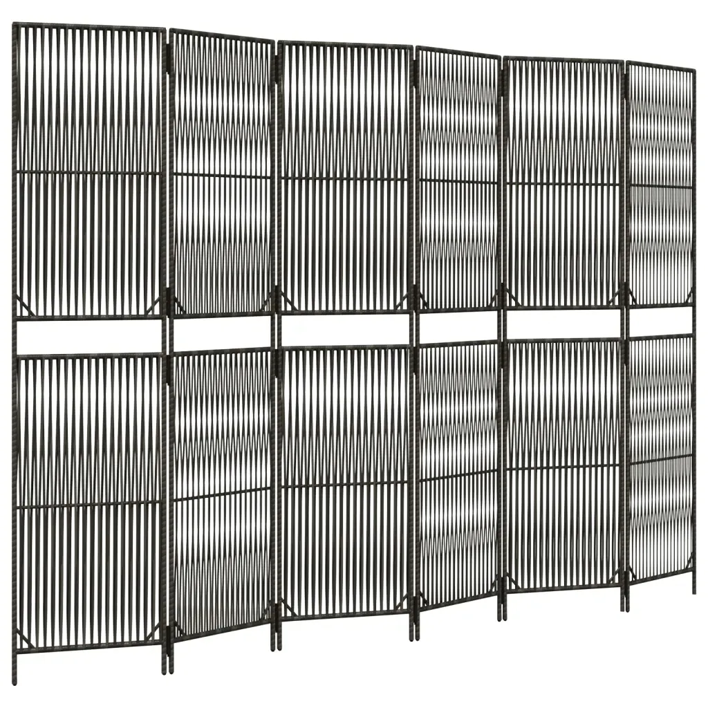 parawan-6-panelowy-szary-polirattan