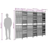 parawan-6-panelowy-szary-polirattan-stan-nowy-wysokosc-parawanu-200-cm